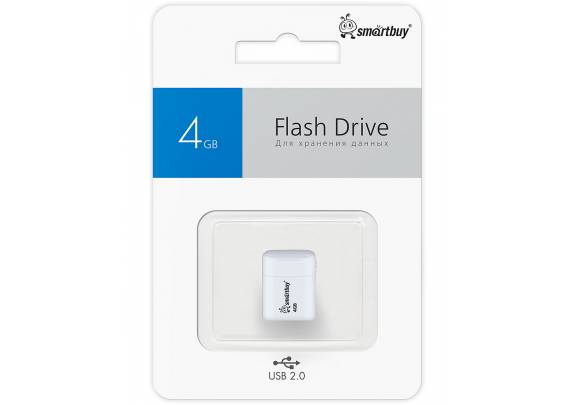 Флэш-драйв Smart Buy 4Gb LARA white