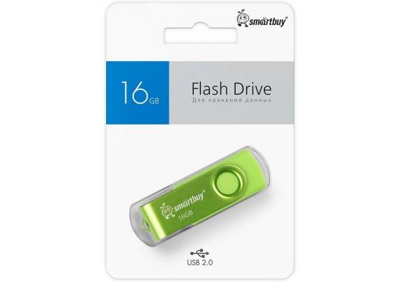 Флэш-драйв Smart Buy 16Gb Twist зеленый