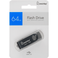 Флэш-драйв Smart Buy 64Gb Twist черный/3.0