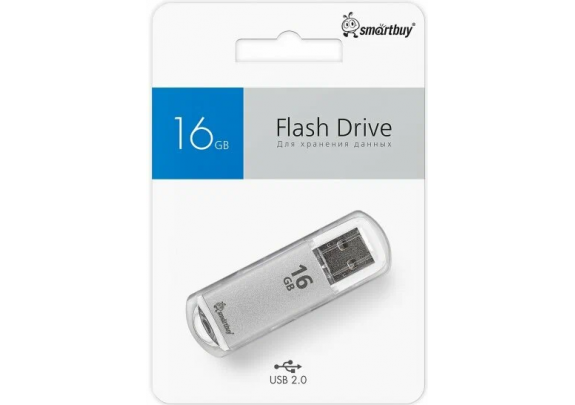 Флэш-драйв Smart Buy 16Gb V-Cut Silver