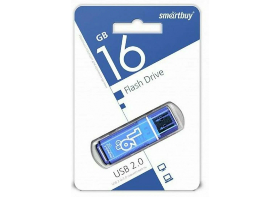 Флэш-драйв Smart Buy 16Gb Glossy Series Blue